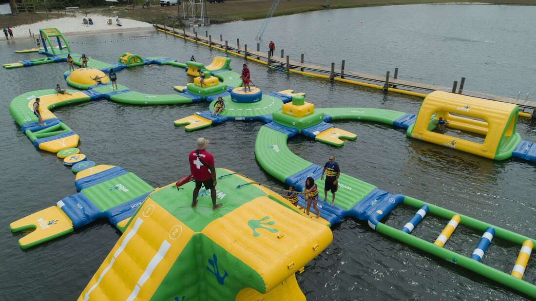 inflatable water playground